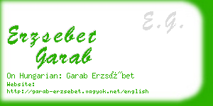 erzsebet garab business card